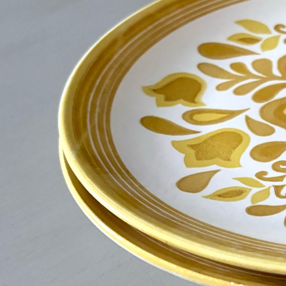 CAVALIER Royal China MCM 1970s Retired Ironstone Damsel Tulip Dinner Plate Set - Picture 5 of 7